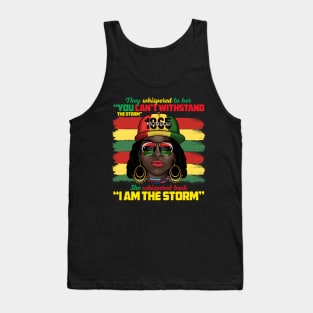 Black African American Ladies Juneteenth Black History Month Tank Top